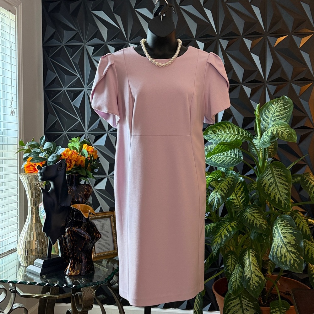 Calvin Klein Lavender Pink Midi Dress